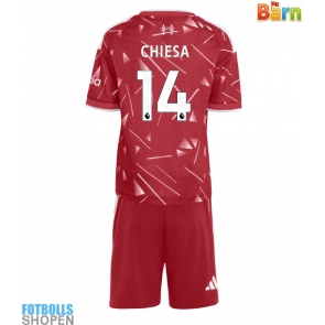 Billiga Liverpool Federico Chiesa #14 Hemmatröja Barn 2026-27 Kortärmad (+ Korta byxor)